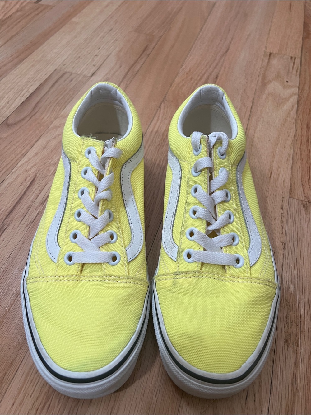 Vans Yellow and White Low-Top Sneakers
